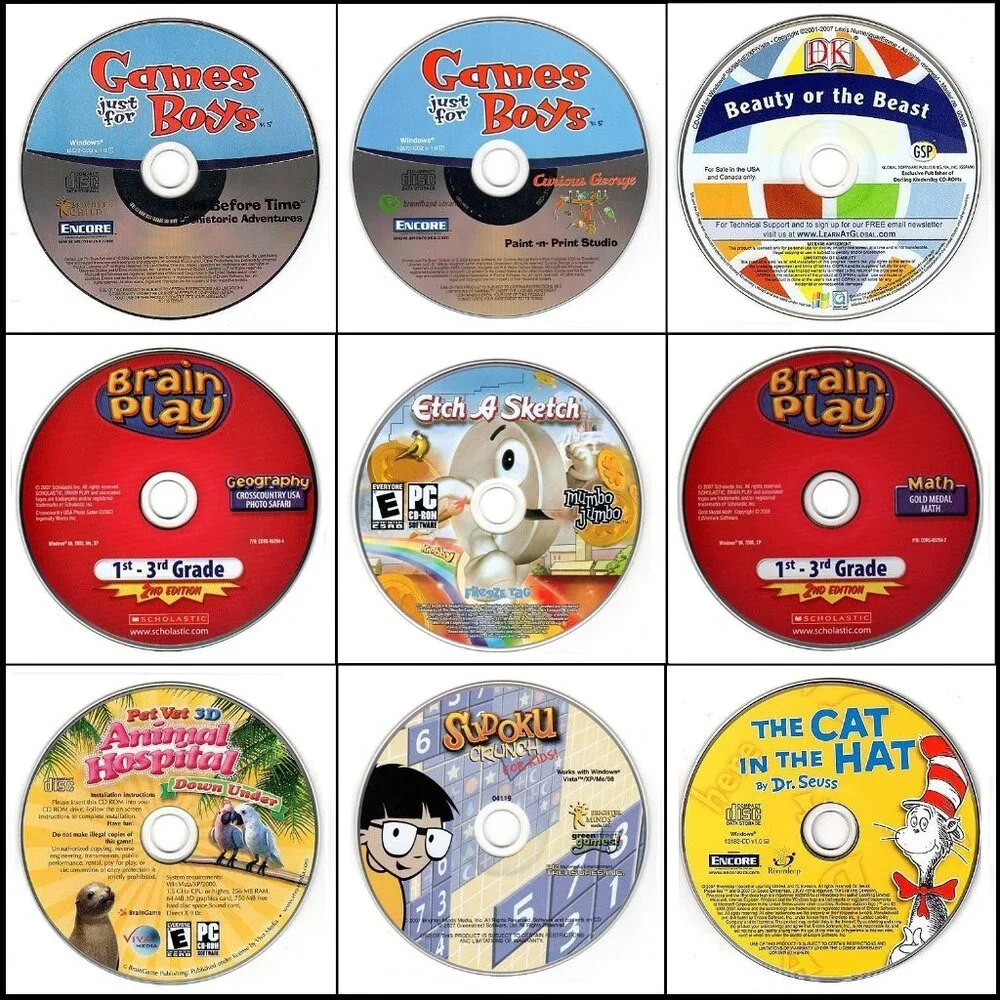9CD Vintage KIDS LOT #11 (2006-2007) NEW or LIKE NEW in sleeves as pictured!